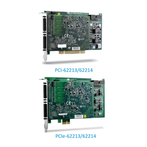 PCI/PCIe-62213/62214 16通道16位250kS/s高性价比高性能DAQ卡